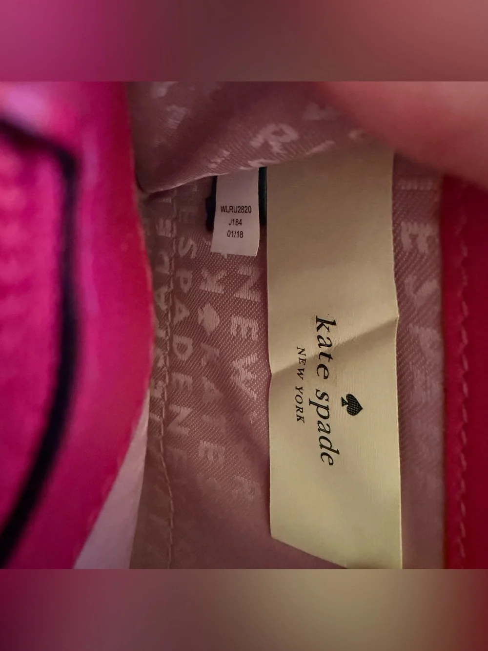 Kate Spade Wellesley Neda Leather Zip Around Wallet - Magenta Pink GUC